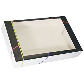 @ Tortenkarton weiß mit Fenster rechteckig 620/420/130 (25 Stk)