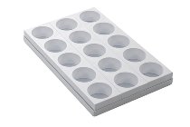 Patisserie- | Dessert-Formplatte 15 runde Formen 'Patis Rapide' 65/40