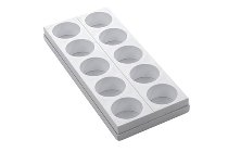 Patisserie- | Dessert-Formplatte 10 runde Formen 'Patis Rapide' 65/40