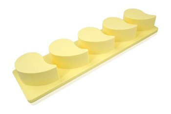Patisserie- | Dessert-Auswerfer 5 Komma- | Flammen-Formen 'Patis Rapide' 90/60/40