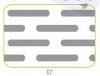 Schablone Strich Horizontal