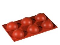 Silikon-Matte | -Form 6 Halbkugeln (1/3GN= 17,5x30cm)