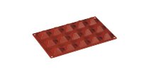 Silikon-Matte | -Form 15 Pyramiden (1/3GN= 17,5x30cm)
