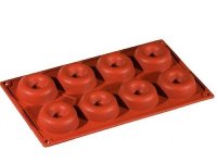 Silikon-Matte | -Form 8 Savarins (1/3 GN=17,5x30cm)