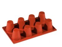 Silikon-Matte | -Form 8 Zylinder | Dariol- | Babaformen (1/3 GN=17,5x30cm)
