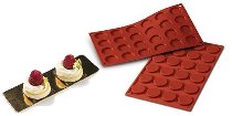 Silikon-Matte | -Form 24 runde Formen | Florentiner (1/3 GN=17,5x30cm)