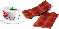 Silikon-Matte | -Form 6 runde Formen | Brioches (1/3 GN=17,5x30cm)