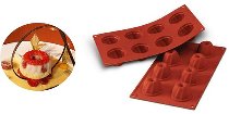 Silikon-Matte | -Form 8 runde Formen | Gugelhupf | Guglhupf (1/3 GN=17,5x30cm)