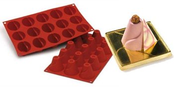 Silikon-Matte | -Form 15 Kegelformen (1/3 GN=17,5x30cm)