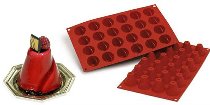 Silikon-Matte | -Form 24 Kegelformen (1/3 GN=17,5x30cm)
