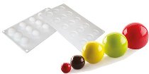 Silikon-Matte | -Form 15 runde Formen | Kugeln | Sferen 'Trüffel' 3D