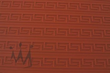 @ Silikon-Matte mit Relief für Tortendekore 'Griechisch groß' rot