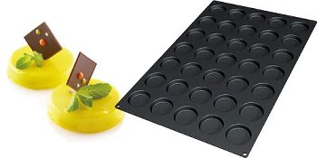@ Silikon-Matte | -Form 35 runde Formen | Törtchen | Tartelettes | Florentiner (60x40cm)