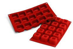 @ Silikon-Matte | -Form 15 Savarin eckig (1/3 GN=17,5x30cm)