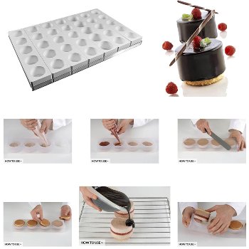@ Silikonform Rund 5er, Verbund-Set mit Platte 5x7 (60x40cm)
