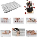 @ Silikonform Rund 5er, Verbund-Set mit Platte 5x7 (60x40cm)