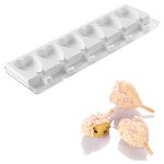 @ Kit Silikon-Matte | -Form Verband | Set für 12 Eis am Stiel | Stieleis Herzen klein