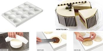 @ Kit Silikon-Matte | -Form | Einzel- | Kuchenform rund glatt 115/50 'Tor'