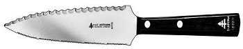 Tortenmesser 18cm doppelseitig feine Säge/Welle