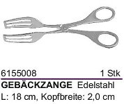 @ Gebäckzange L18cm, B2cm