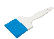 Flachpinsel | Gebäckpinsel 70mm, blaue Borsten
