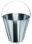 Edelstahleimer 12 Ltr. mit Bodenreifen