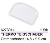Teigschaber/Cremeschaber 14,8x9,9cm weiß