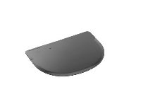 Teigschaber 12x8,8cm schwarz