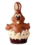 @ Gießform Hase mit Ei fröhlich