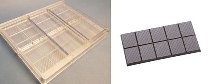 @ Gießform Tafel | Tafelgießform Klassisch mit Streifen