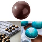 Gießform Praline | Pralinengießform 24 Halbkugeln | Kugelformen