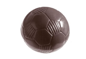 @ Gießform Praline | Pralinengießform 32 Halbkugeln | Kugelformen Design 'Fußball'