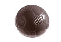 @ Gießform Praline | Pralinengießform 32 Halbkugeln | Kugelformen Design 'Fußball'