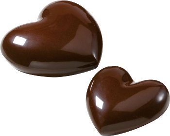 @ Gießform Praline | Pralinengießform 4 Herzen | Herzformen