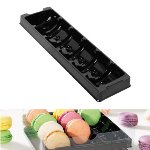 @ Blister-Einlage für Macaron-Stange | -Schachtel 6-er rechteckig schwarz