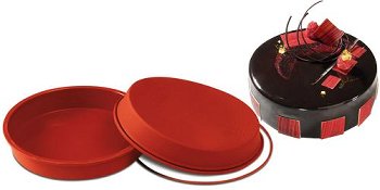 @ Silikon-Matte | -Form | Einzel- | Kuchenform rund glatt 260/45 'Round Pan'