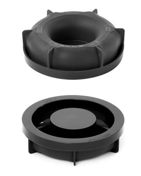 @ Silikon-Matte | -Form | Einzel- | Kuchenform rund glatt mit Loch 'Innenstück'