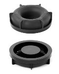 @ Silikon-Matte | -Form | Einzel- | Kuchenform rund glatt mit Loch 'Innenstück'