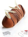 @ Silikon-Matte | -Form | Einzel- | Kuchenform rechteckige Dreiecks-Form glatt 'Sublime'