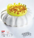 @ Silikon-Matte | -Form | Einzel- | Kuchenform rund gewellt | geriffelt 'Petal'