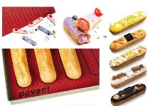 Silikon-Backmatte für 20 Eclairs 125x25mm (60x40cm)