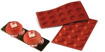 @ Silikon-Matte | -Form 15 runde Formen Tartelettes | Törtchen (1/3 GN=17,5x30cm)