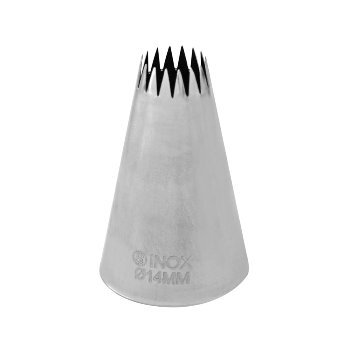 Sterntülle (französische Tülle) 14mm Edelstahl