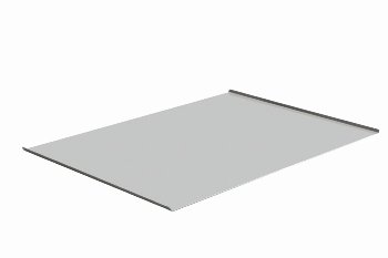 @ Backblech Alu 58x78cm, 2 Seiten 70° unbeschichtet