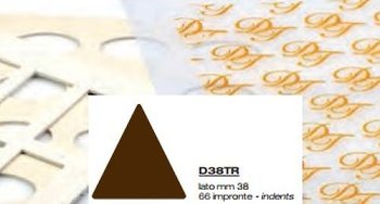 @ Schablone | Aufstreichmatte Dreieck 3,8cm, 66-tlg (340x280mm)