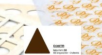 @ Schablone | Aufstreichmatte Dreieck 3,8cm, 66-tlg (340x280mm)