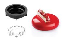 @ Silikon-Matte | -Form | Einzel- | Kuchenform rund glatt 'Planet'