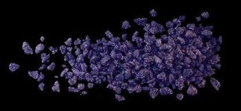 Veilchenblütenbruch blau-violett, kristallisiert