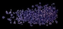Veilchenblütenbruch blau-violett, kristallisiert