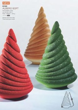 @ Gießform Weihnachts- | Tannen- | Christbaum 'Albero Soft' (4 Teile für 2Stk)